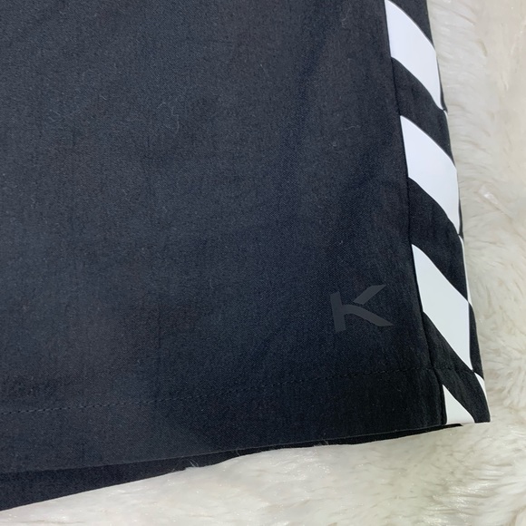 Koral Men’s Black Athletic Shorts Side Stripes - Picture 3 of 6